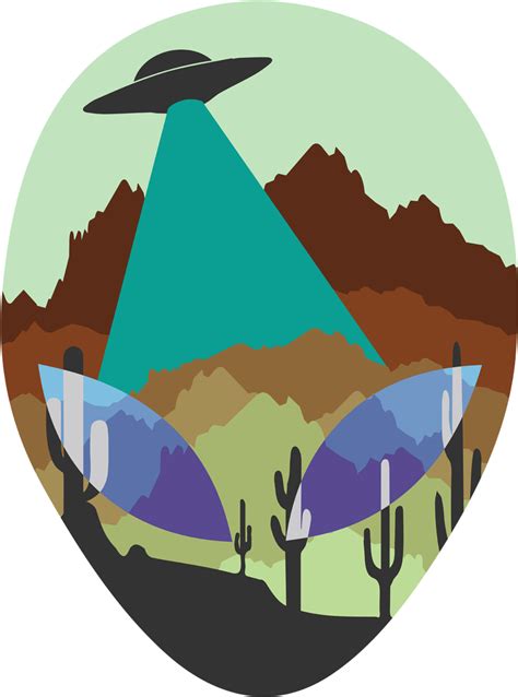 Alien Head Desert Copy Extraterrestrial Life Free Transparent Png