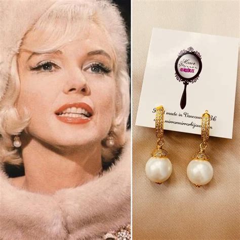 Marilyn Monroe Gold Hoops Gold Midcentury Modern S S Pinup Vintage Earrings Rockabilly