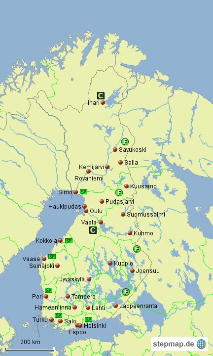 Stepmap Tour Finnland 1 Landkarte Für Deutschland