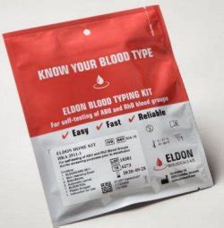 I also used to donate blood and had a nifty card from the american red cross that. Blood Type Test | Determine Blood Type | CraigMedical