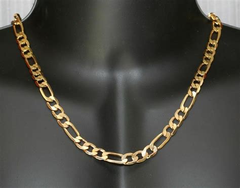 Did you scroll all this way to get facts about cuban link silver? Men's 18k Gold Filled 7mm Italian Figaro Link Chain ...