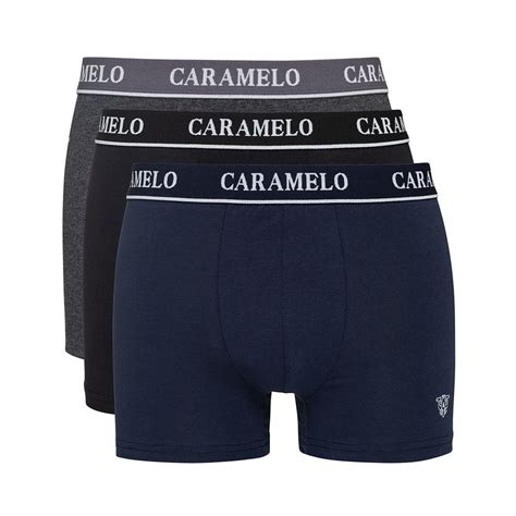Especial Sportswear Caramelo Crml10004 Boxers X3 Hombre Blacknavy