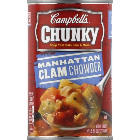 Clam chowder is a new england staple and perfect for colder months. Campbell's® Manhattan Clam Chowder (18.8 oz) - Instacart