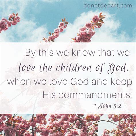 Love The Children Of God Do Not Depart