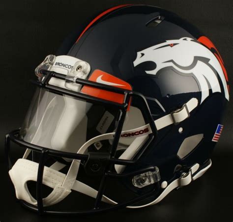 Denver Broncos Nfl Authentic Gameday Football Helmet W Nike Eye Shield