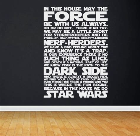 In This House We Do Star Wars Star Wars Quotes Star Wars Decal