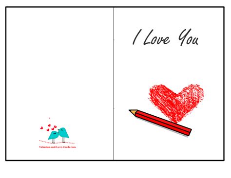 I Love You Free Printable Greeting Cards
