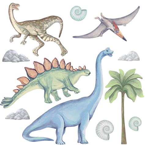 Dinozaury Ii Naklejki Na ścianę Dla Dzieci Pastelowe Love