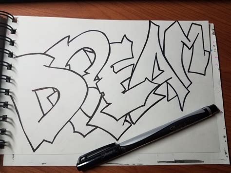 Easy Sketch Easy Beginner Graffiti Art Graffiti Ideas To Draw Happy