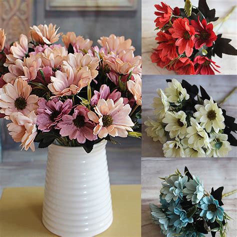Lovely 6 Branches 10 Head Floral Artificial Flower Bouquet Silk Flowers