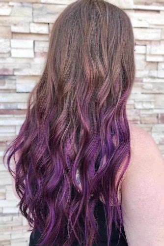 24 Exotic Shades Of Purple Ombre Hair