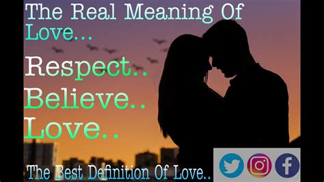 The Real Meaning Of Love Best Definition Speech Youtube