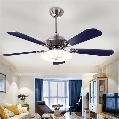 Fan performance on high speed airflow: Luxury Ceiling fan with light simple wood fan leaf Living ...
