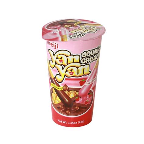 Meiji Yan Yan Double Cream Chocolate And Strawberry 57g Yokaiju
