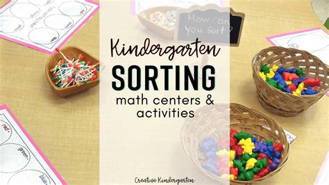 Kindergarten Sorting Activities Reinforce Sorting Skills With These Hands On Math Centers Sort