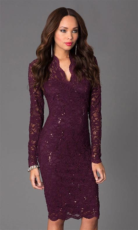 Jump Long Sleeve Lace Semi Formal Cocktail Dress Longsleevecocktaildresses Cocktail Dress