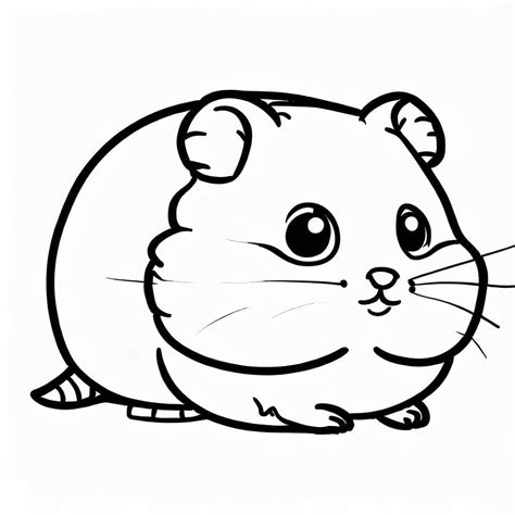 Desenhos De Um Hamster Bonitinho Para Colorir E Imprimir ColorirOnline Com