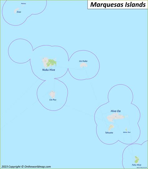 Marquesas Islands Map French Polynesia Detailed Maps Of Marquesas