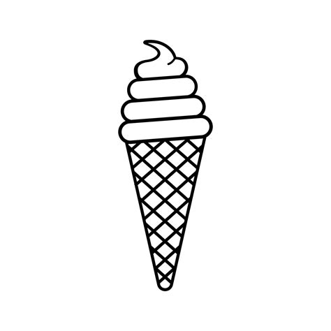 Ice Cream Outline Icon Vector Art At Vecteezy