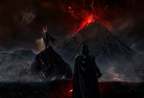 Artstation Dark Lord Sauron Versus Darth Vader