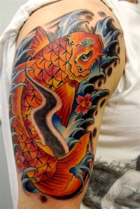 Full Koi Fish Tattoo Designs For Men On Sleeve Tattoos