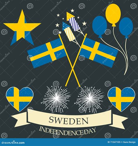 Sweden Independence Day Stock Illustration 92637691