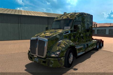 Army Skin For Kenworth T680 Truck American Truck Simulator Mod Ats Mod