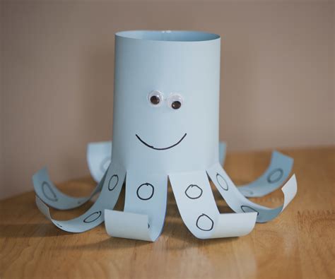 Paper Octopus Kids Craft 6 Steps With Pictures Instructables