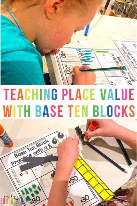 Base Ten Blocks For Teaching Place Value Emily Education Levels Of