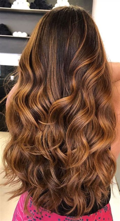 Cute Autumn Hair Colours And Hairstyles Caramel Brown Highlights