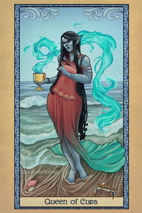 Tabletop Tarot Queen Of Cups Brandi York