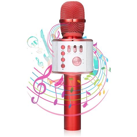 Nasum Wireless Bluetooth Karaoke Microphone3 In 1 Portable Built In
