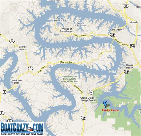 Lake Of The Ozarks Mile Marker Map Weather Map