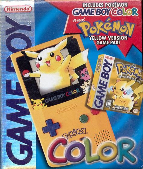 Pokémon Yellow Version Special Pikachu Edition 1998 Game Boy Box
