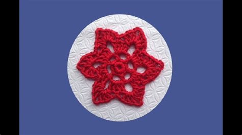 How To Crochet A Six Pointed Star Motif Pattern By