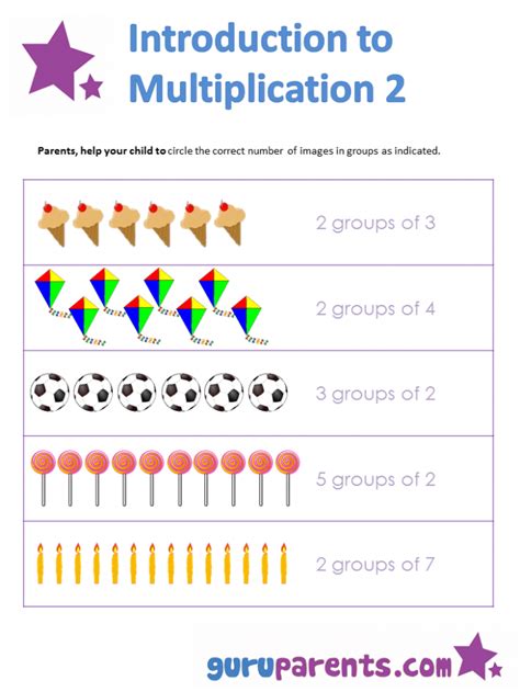 Intro To Multiplication: Adding Groups Worksheets | 99Worksheets
