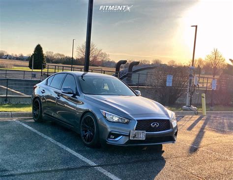 2018 Infiniti Q50 Luxe With 19x95 Wedssport Sa 20r And Falken 265x35