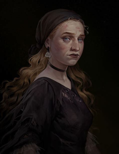 Artstation Sadness Kate Voynova Character Portraits Fantasy