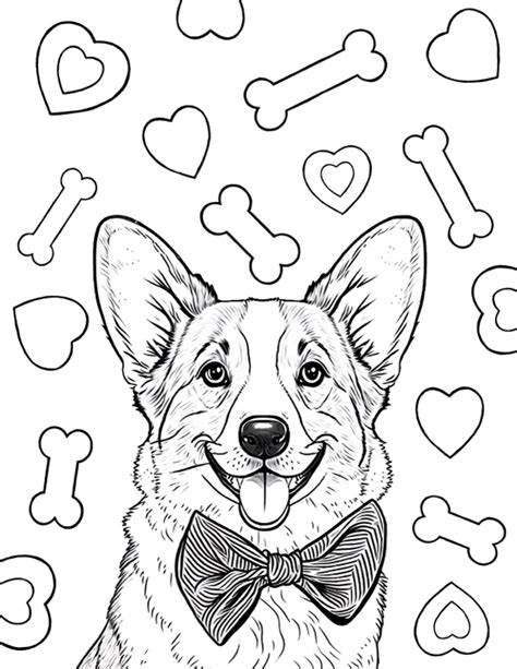 5 Corgi Coloring Pages The Graphics Fairy