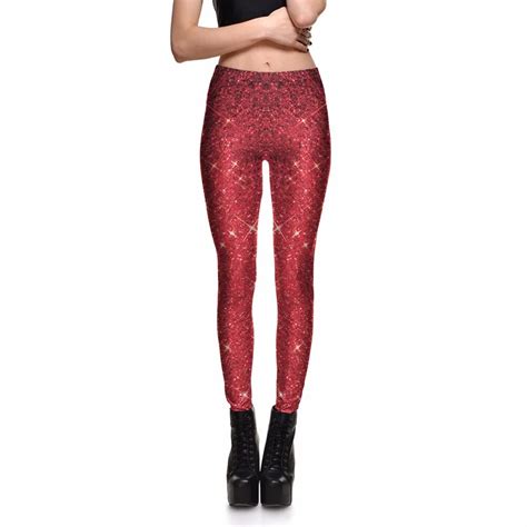 drop shipping leggings women s red star shining galaxy leggings digital print pants trousers