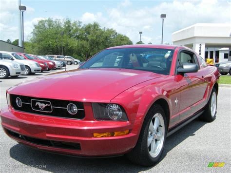 2008 Dark Candy Apple Red Ford Mustang V6 Premium Coupe 30935624 Photo