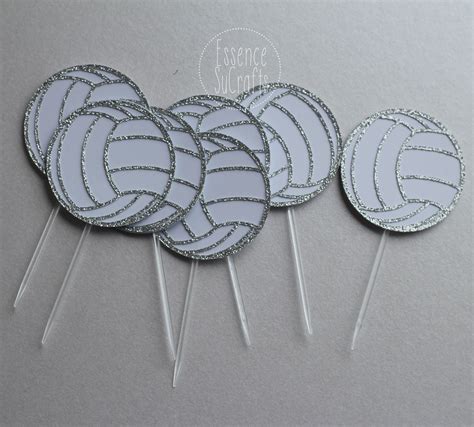 Volleyball Ball Cupcake Topper For A Teen Birthday Party Birthday