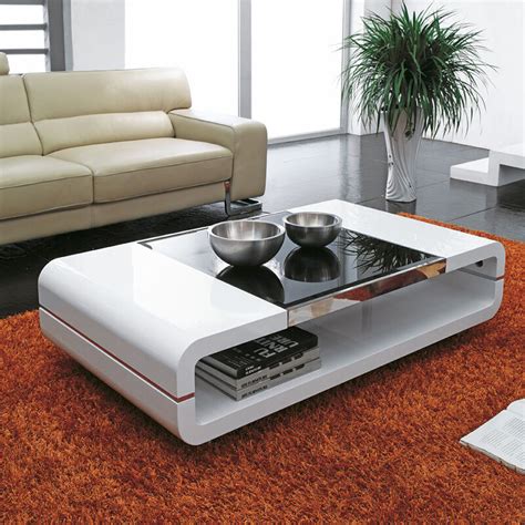 Your search high gloss coffee tables. DESIGN MODERN HIGH GLOSS WHITE COFFEE TABLE WITH BLACK ...