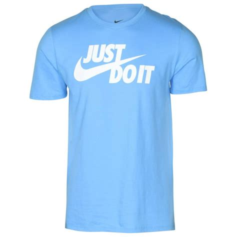 Nike Nike Mens Just Do It Swoosh Graphic T Shirt Sky Blue Walmart