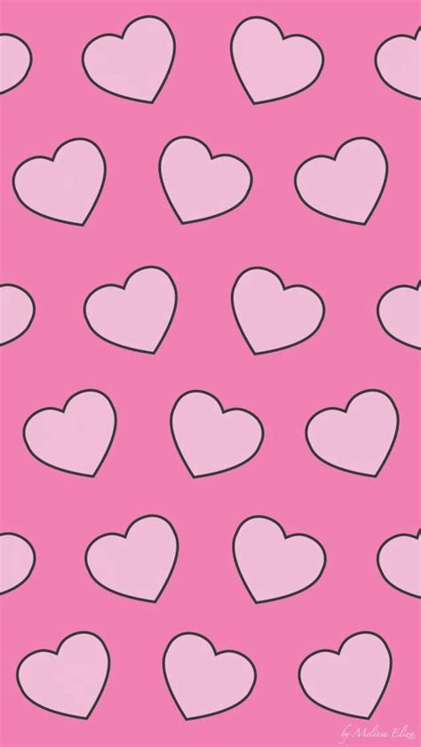 Wallpaper Pink Hearts Iphone Wallpaper Pattern Valentines Wallpaper