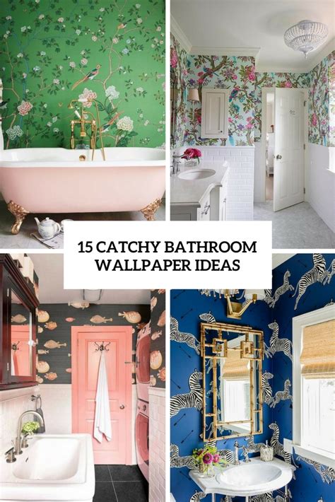 44 Bathroom Wallpaper Ideas That Will Inspire You To Be 43 Off