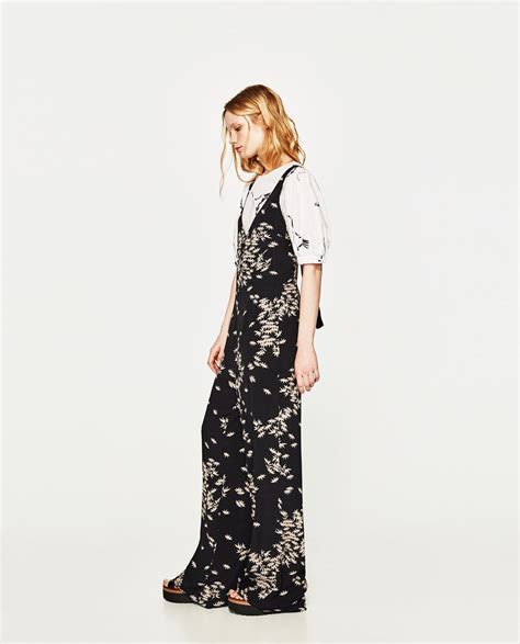 Imagen 4 De De Zara Floral Print Jumpsuit Zara Maxi Dress