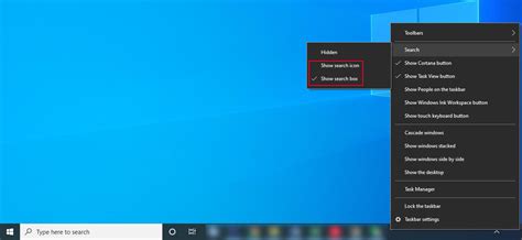 How To Hide And Show The Windows 10 Search Bar On Taskbar Minitool