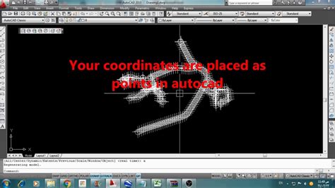 How To Insert Coordinate Points Into Autocad Youtube