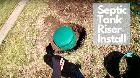 How To Install A Septic Tank Riser Youtube